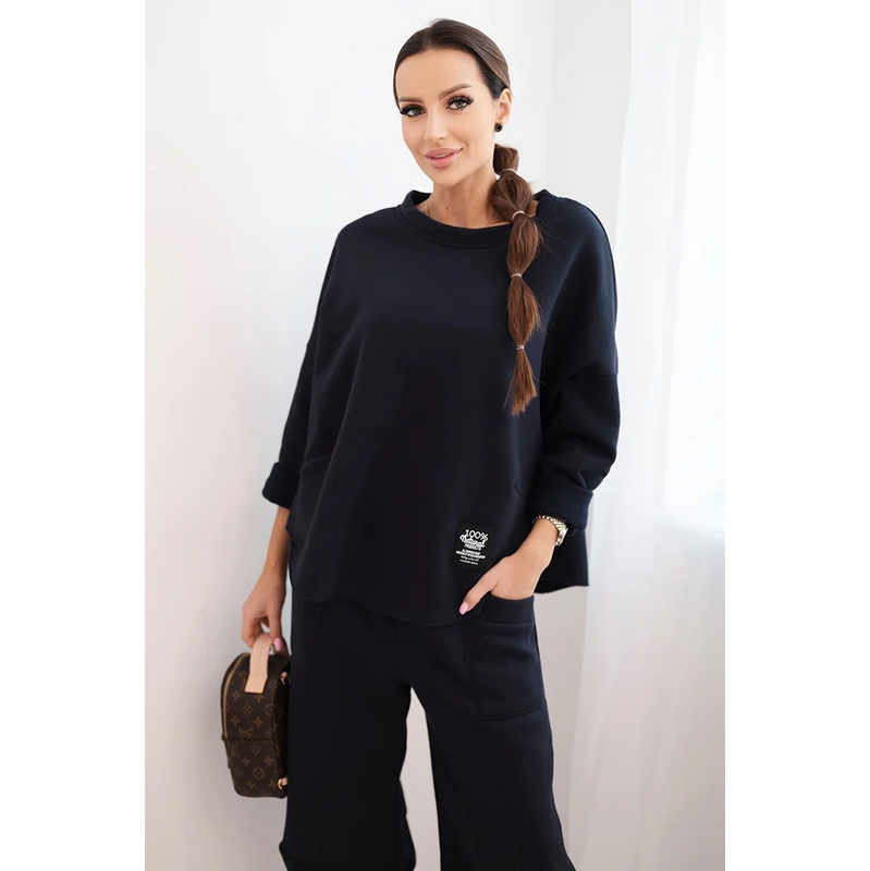 Kesi Dámska tepláková súprava zo silnejšieho materiálu so širokými 66362627