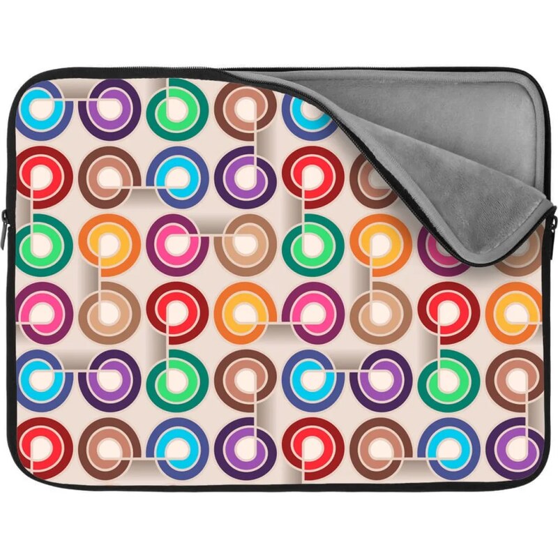 Sablio Obal na notebook Farebné špirály 65426772