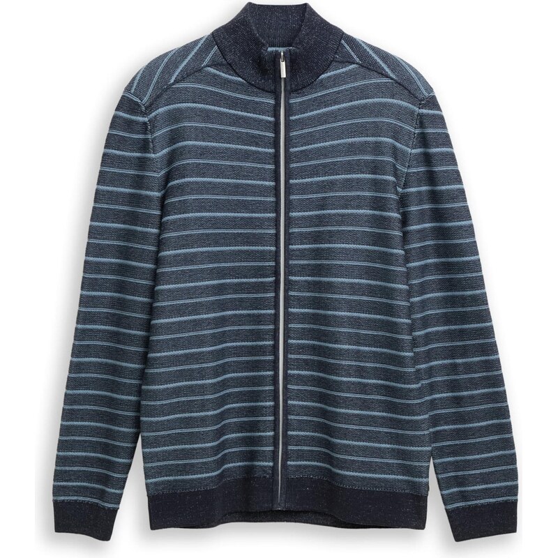 TOM TAILOR Kardigán modrá / tmavomodrá 66330357