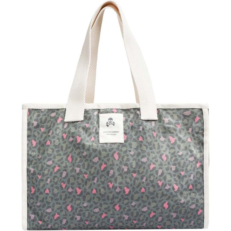 Scalpers Shopper kaki / ružová / biela 66330441