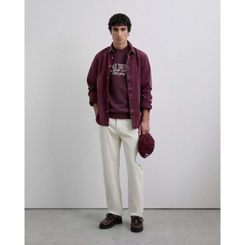 Scalpers Mikina Play béžová / burgundská 66330458