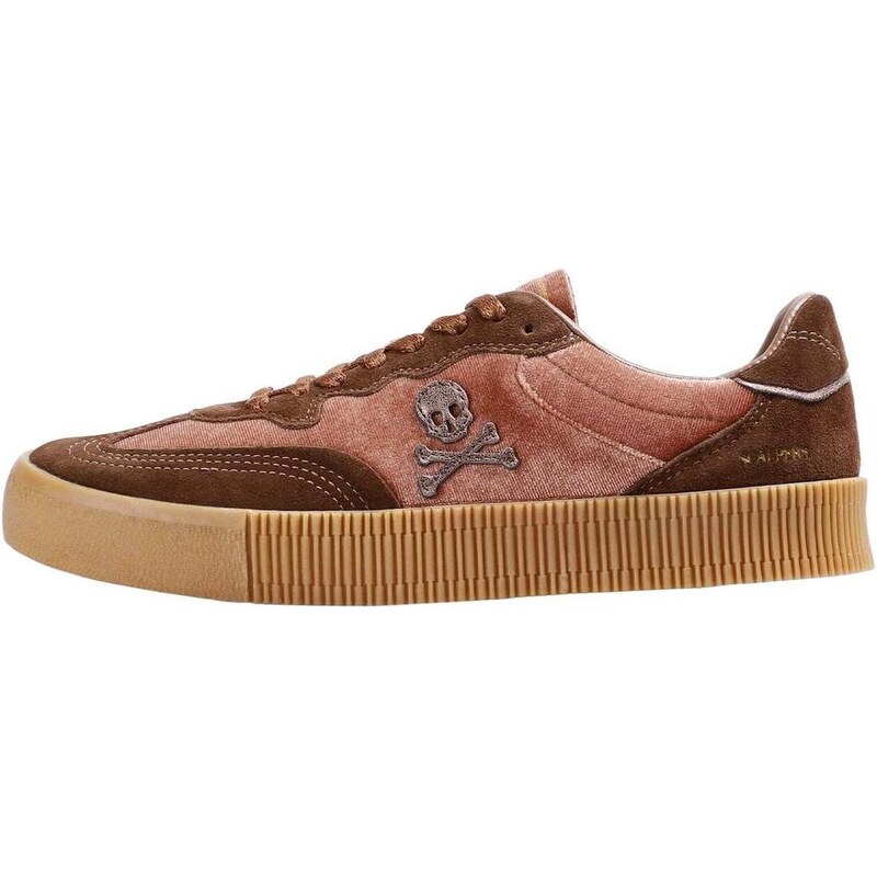 Scalpers Nízke tenisky Gale karamelová / pastelovo červená 66330473