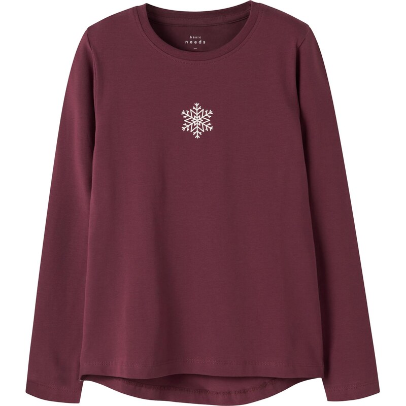 NAME IT Tričko NKFVIX burgundská / biela 66330478