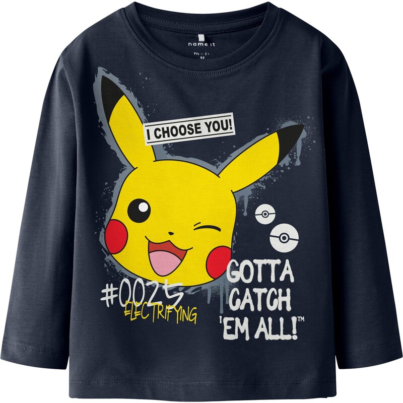NAME IT Tričko NMMNor Pokemon námornícka modrá / tmavožltá / červená / 66330488
