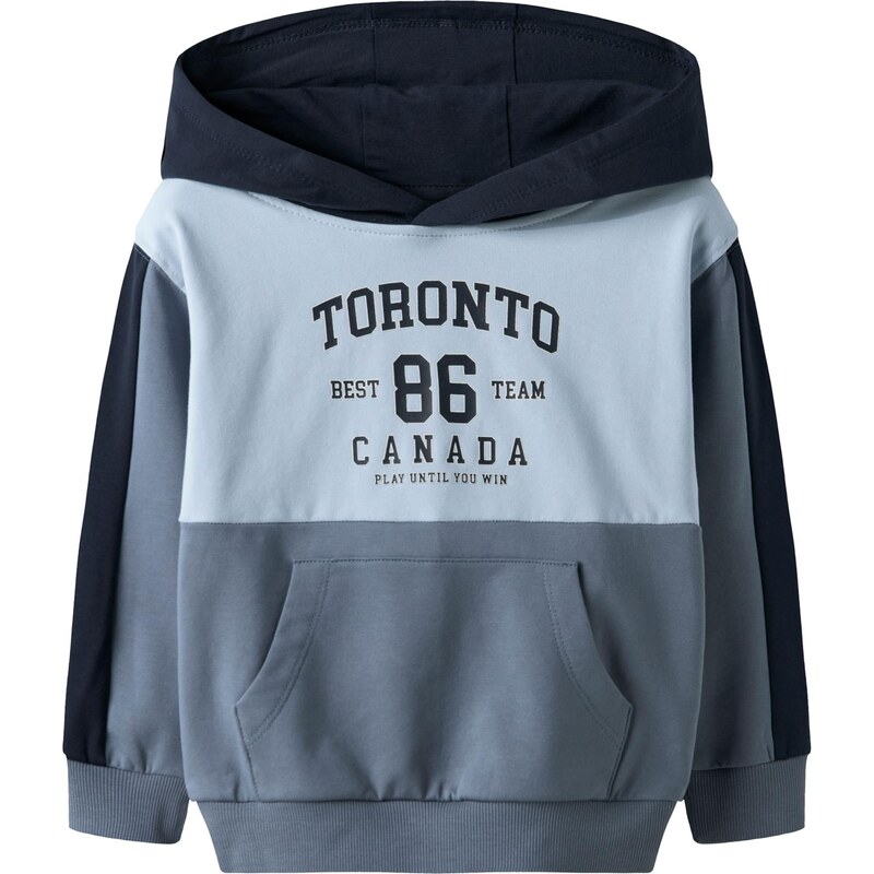 NAME IT Mikina NMMSEJR námornícka modrá / modrosivá / svetlomodrá 66330489