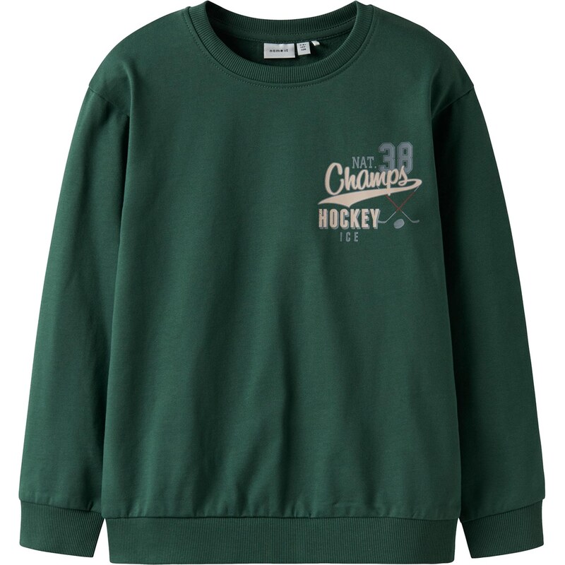 NAME IT Mikina NKMSAUL svetlomodrá / sivá / smaragdová / ohnivo 66330503