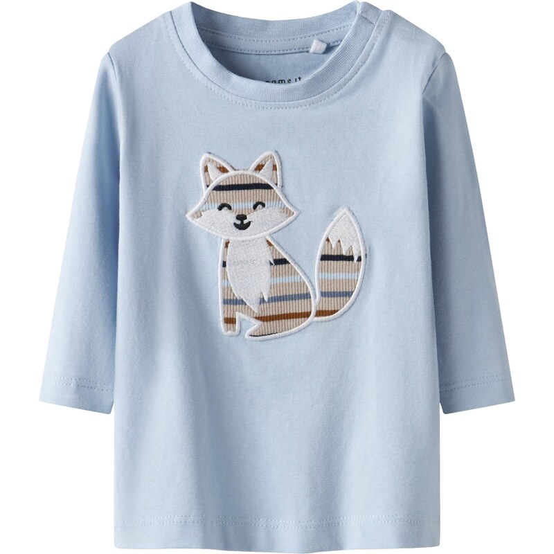 NAME IT Tričko NBMSING svetlomodrá / hnedá / sivobéžová / biela 66330515