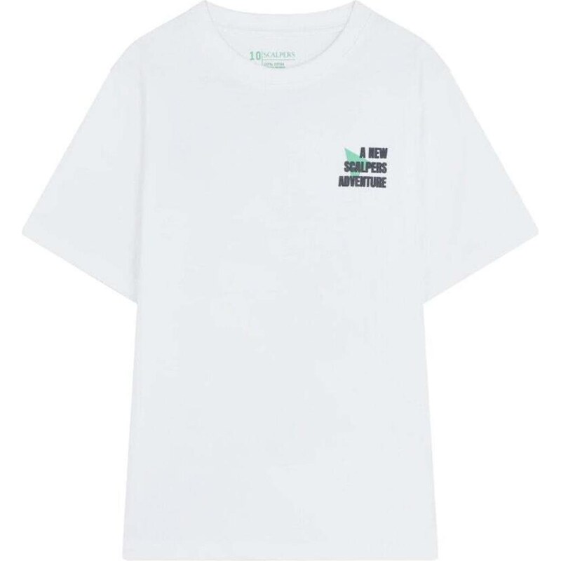 Scalpers Tričko Scradartee modrá / biela 66330519