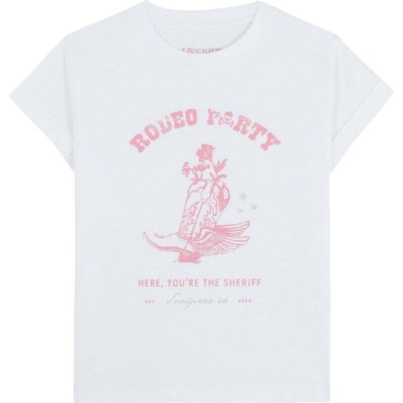 Scalpers Tričko ružová / biela 66330522