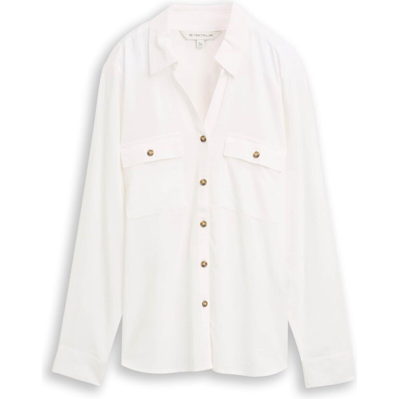 TOM TAILOR Blúzka biela 66330556