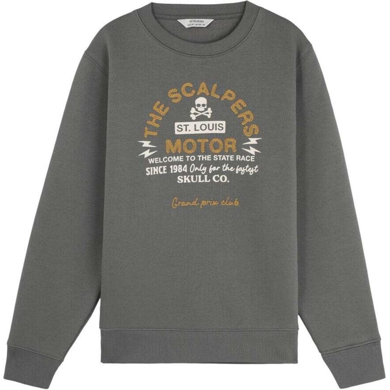 Scalpers Mikina Racesw kaki 66330579