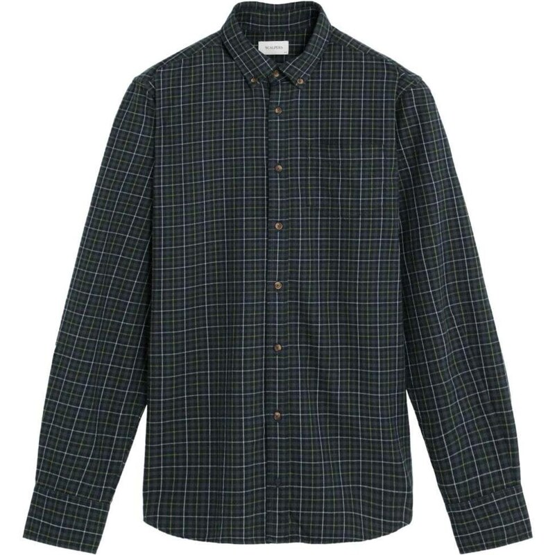 Scalpers Košeľa sivá / antracitová / farby bahna 66330586