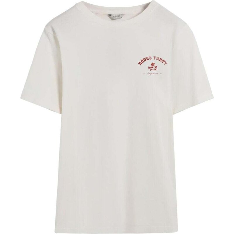 Scalpers Tričko vínovo červená / šedobiela 66330591