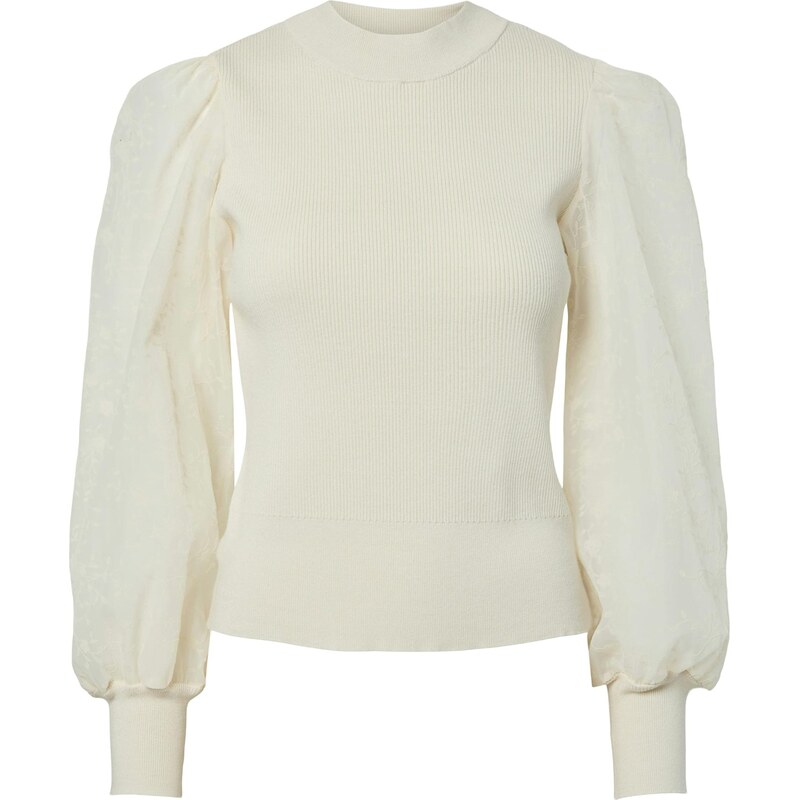 YAS Sveter YASDOTME krémová 66330657