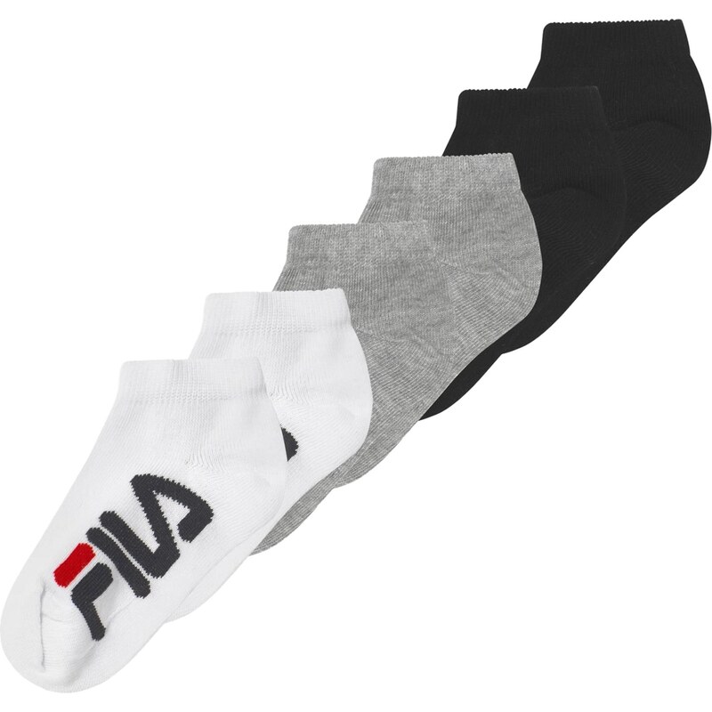 FILA Ponožky sivá / červená / čierna / biela 66330695