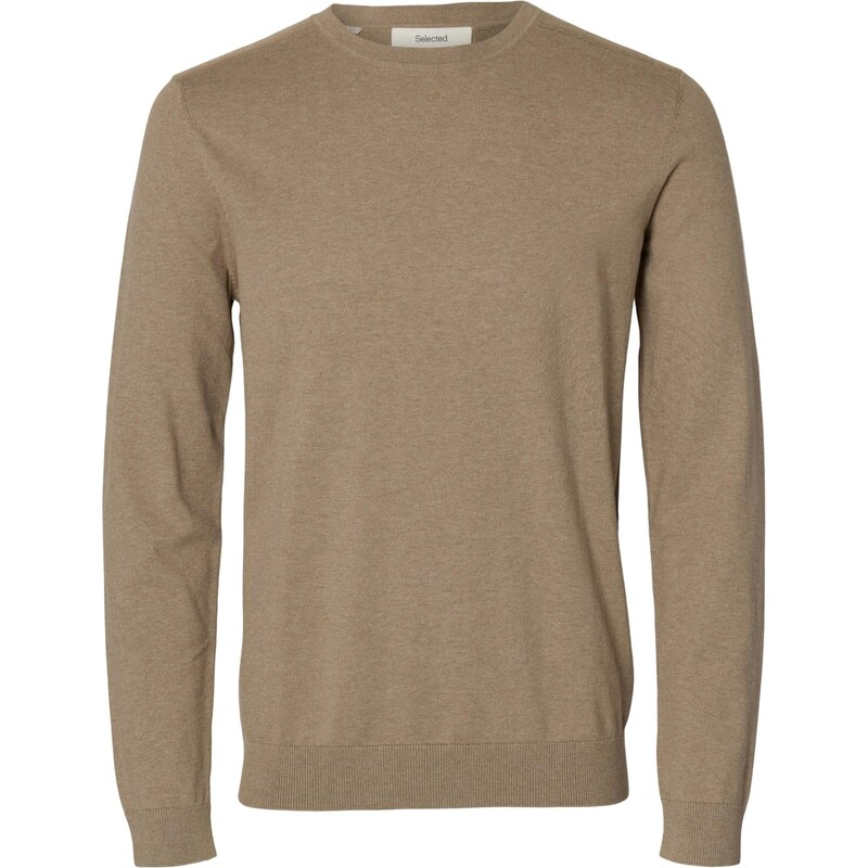 SELECTED Sveter SLHBERG svetlohnedá 66330722