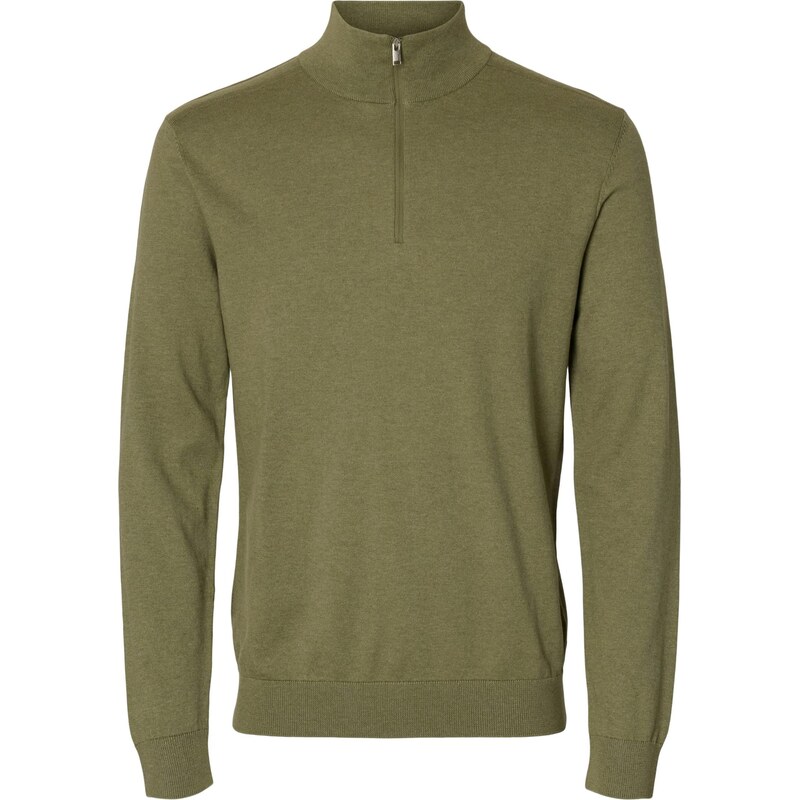 SELECTED Sveter SLHBERG olivová 66330723