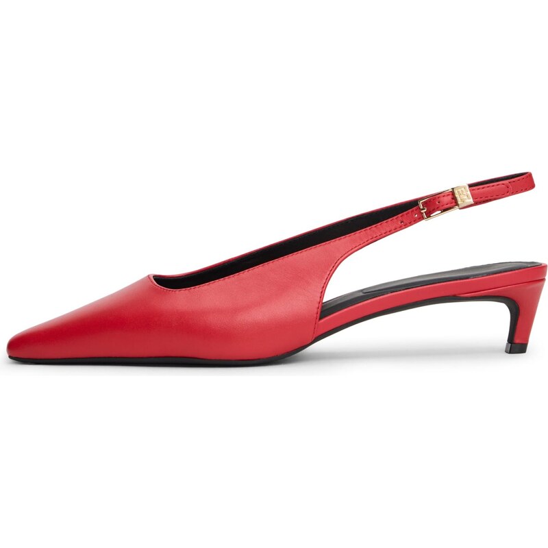 TOMMY HILFIGER Lodičky s otvorenou pätou červená 66330731