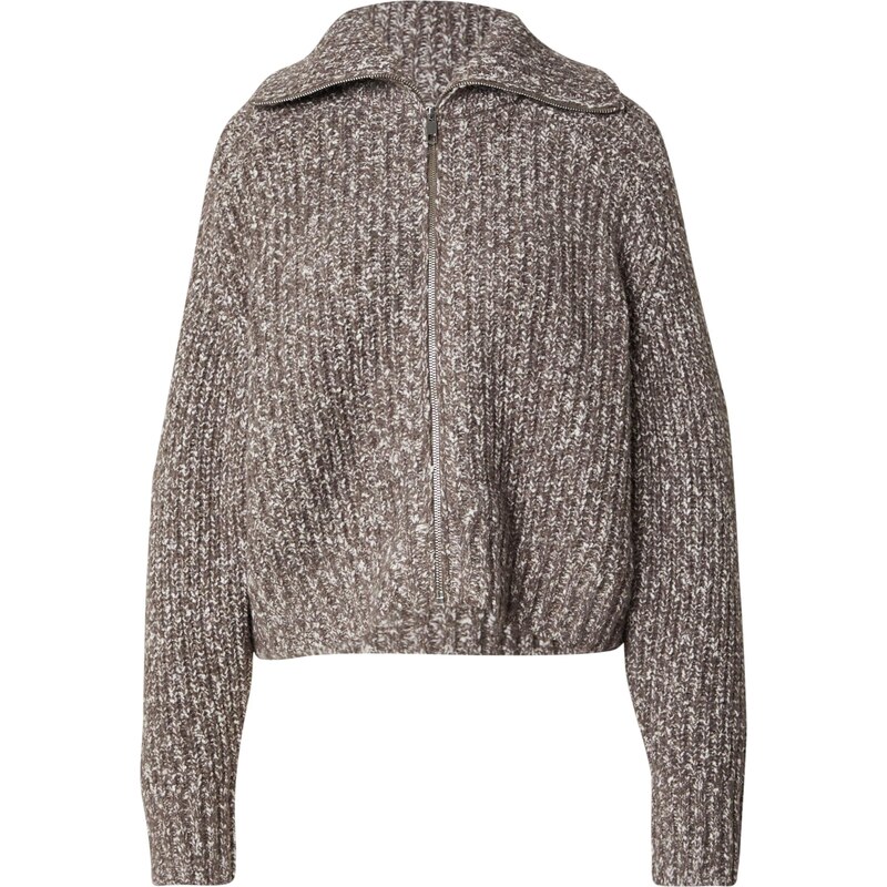 EDITED Kardigán Lucila hnedá / biela 66330828