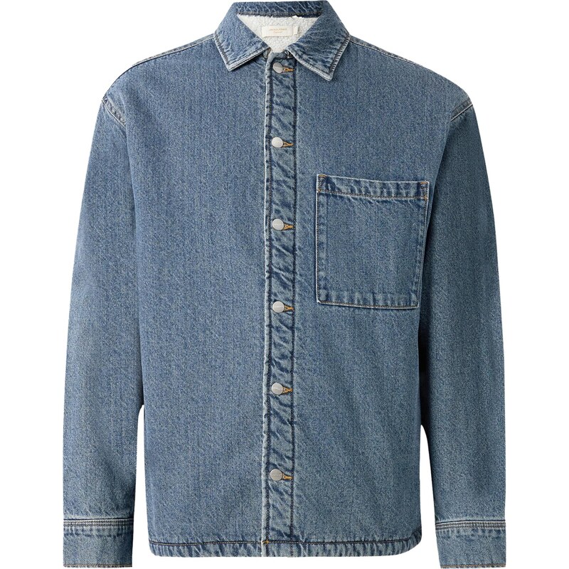 JACK & JONES Prechodná bunda JAMES modrá denim 66330872