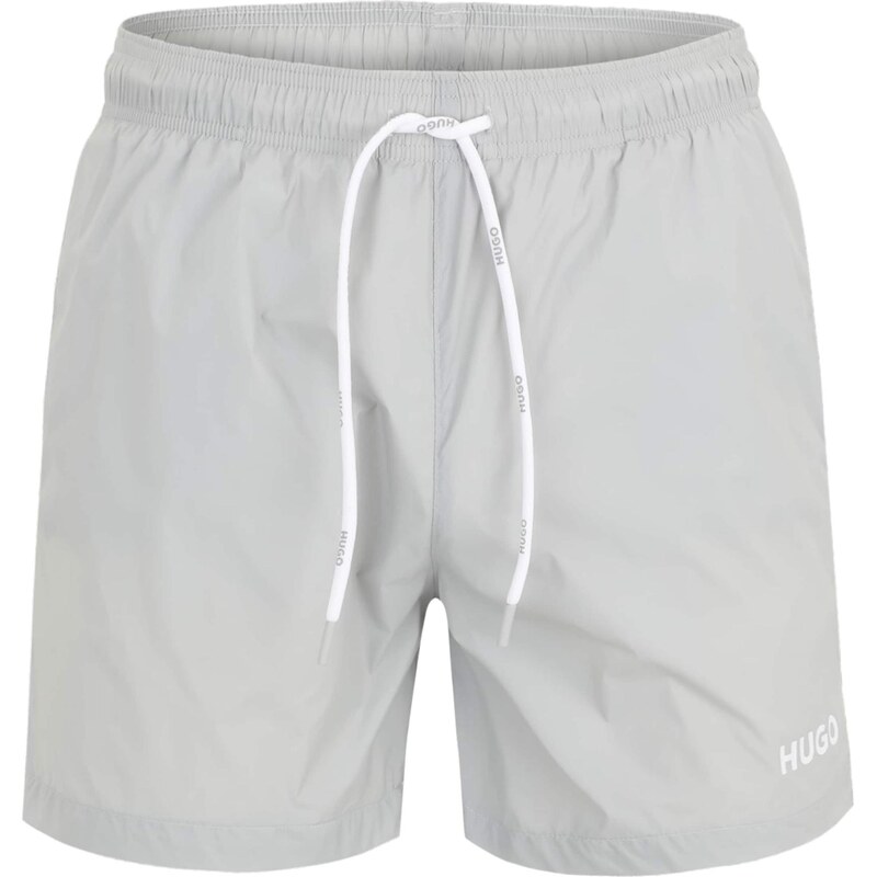 HUGO Plavecké šortky Haiti svetlosivá / biela 66330888