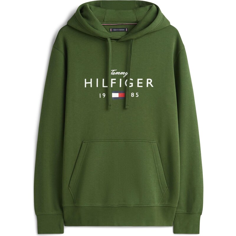 TOMMY HILFIGER Mikina BRAND LOVE námornícka modrá / tmavozelená / 66330945