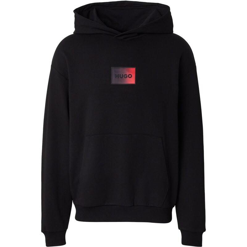 HUGO Mikina Dano černicová / svetločervená / čierna 66330973