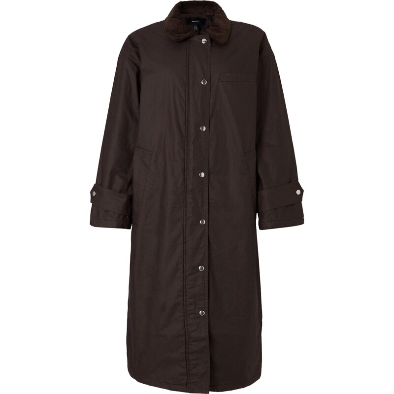 VERO MODA Prechodný kabát VMZODIAC čokoládová / čierna 66331082