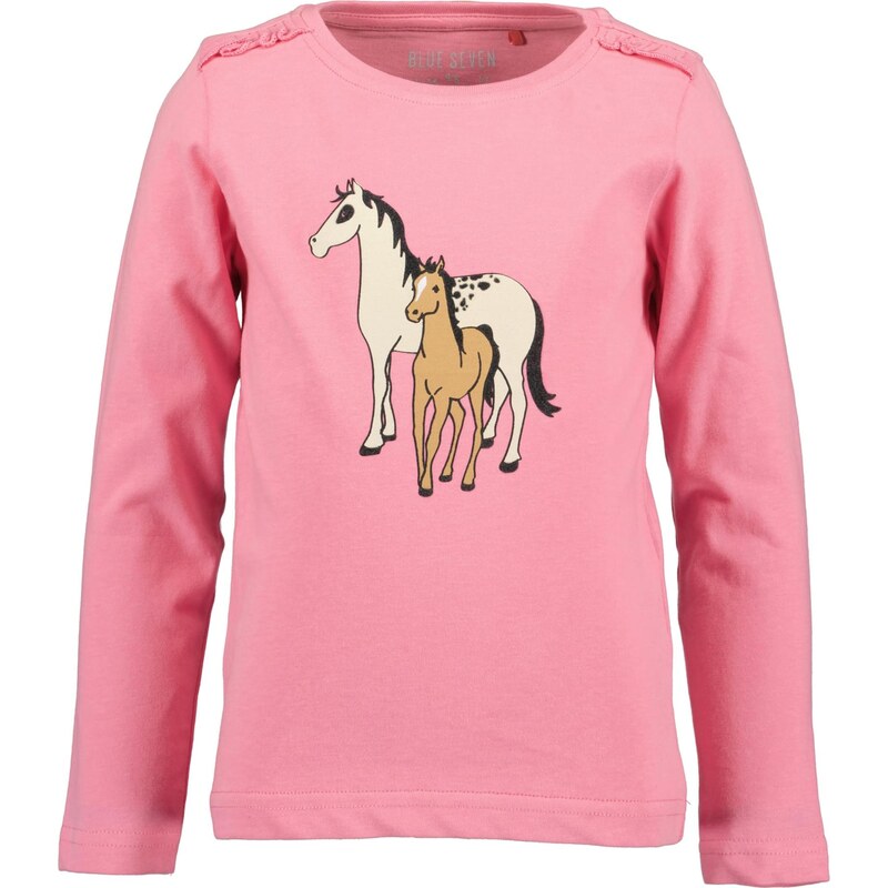 BLUE SEVEN Tričko farba ťavej srsti / svetlobéžová / svetloružová / 66331089