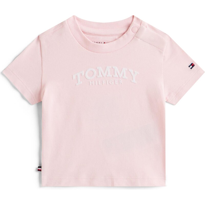 TOMMY HILFIGER Tričko ružová / biela 66331152