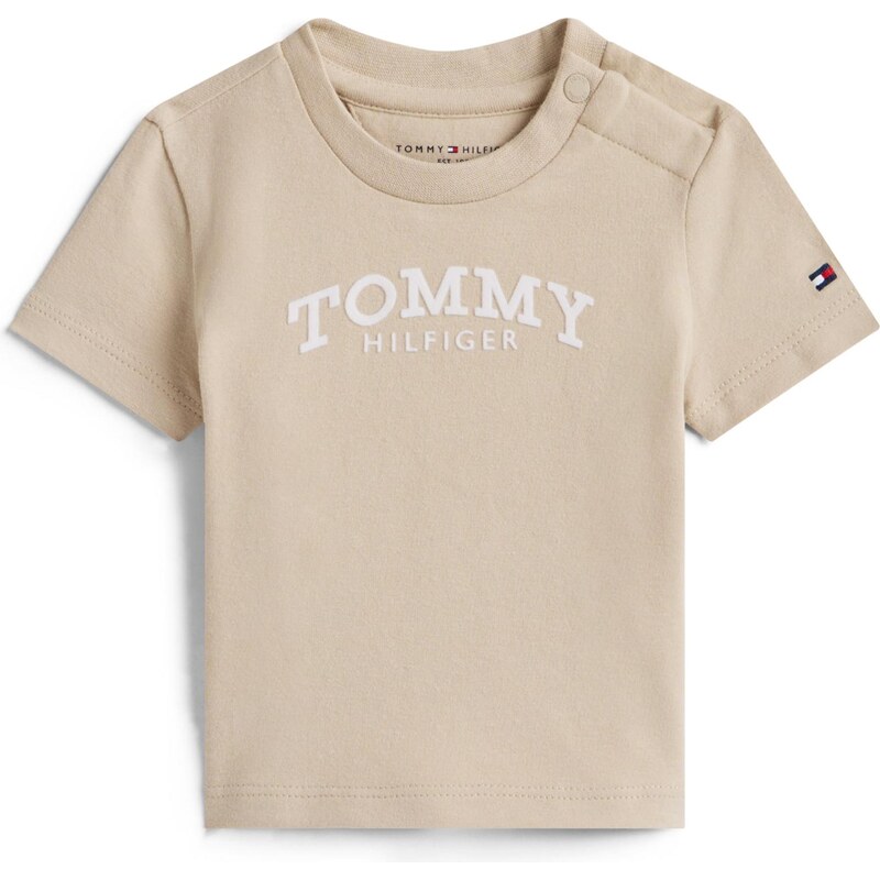 TOMMY HILFIGER Tričko béžová / biela 66331151