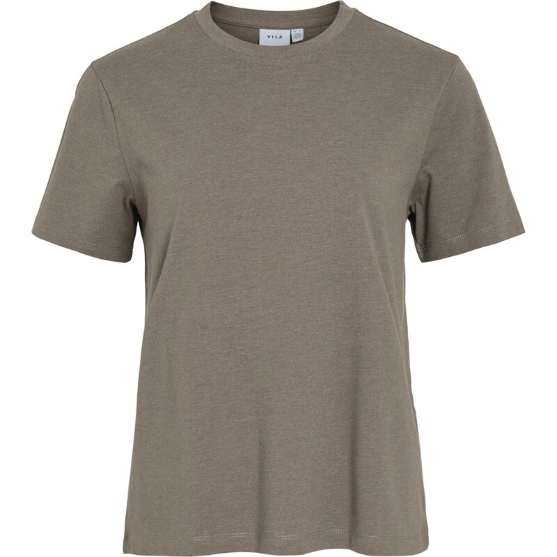 VILA Tričko VINORA hnedá melírovaná 66331182