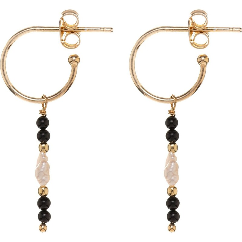 Alisia Nádherné visiace náušnice s pravými perlami a achátom AL5256.01 66581391