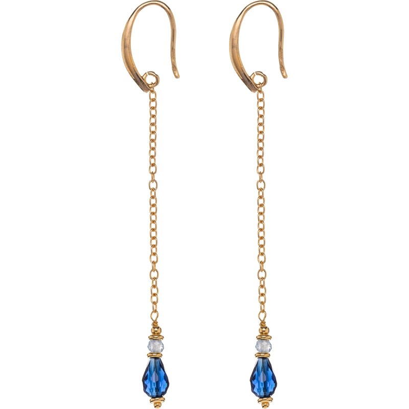 Alisia Pozlátené dlhé náušnice so zirkónom a kryštálom AL5226.01.000 66578758