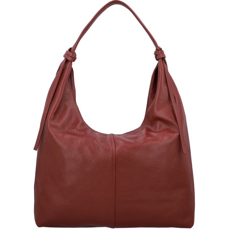 Dámska kabelka na rameno tmavo červená - Delami Vera Pelle Lionela 66363516