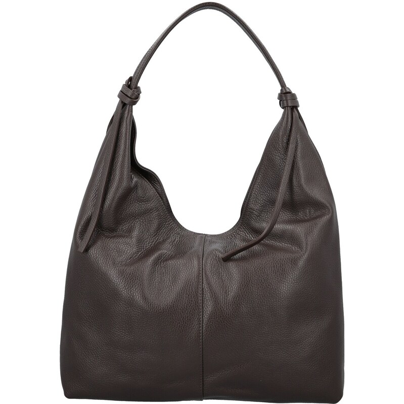 Dámska kabelka na rameno tmavo hnedá - Delami Vera Pelle Lionela hnedá 66363514