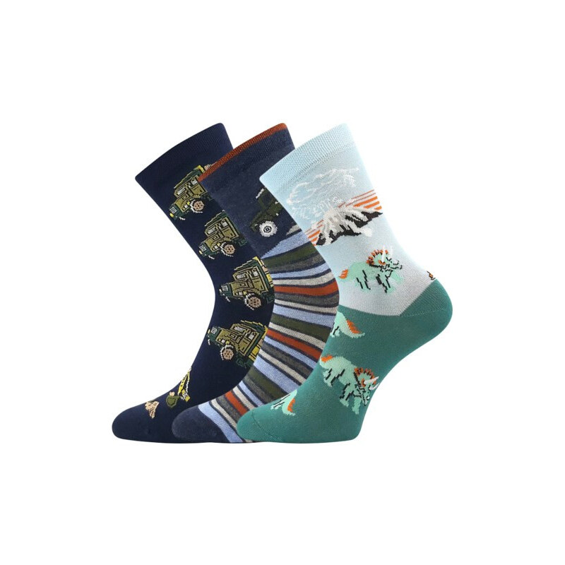 3PACK detské ponožky Boma viacfarebné (057-21-43 XVII - mix A) 35/38 66337310