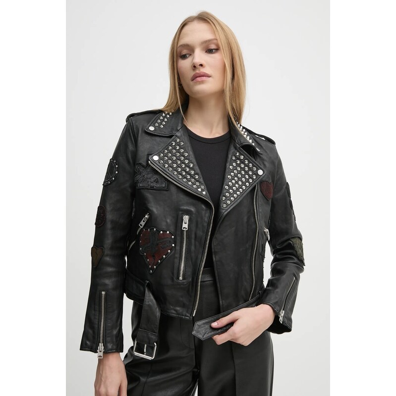 Kožená bunda AllSaints COLLEGE 63996219