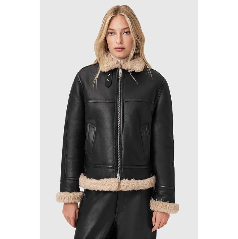 Kožená bunda AllSaints LOREL 66336271