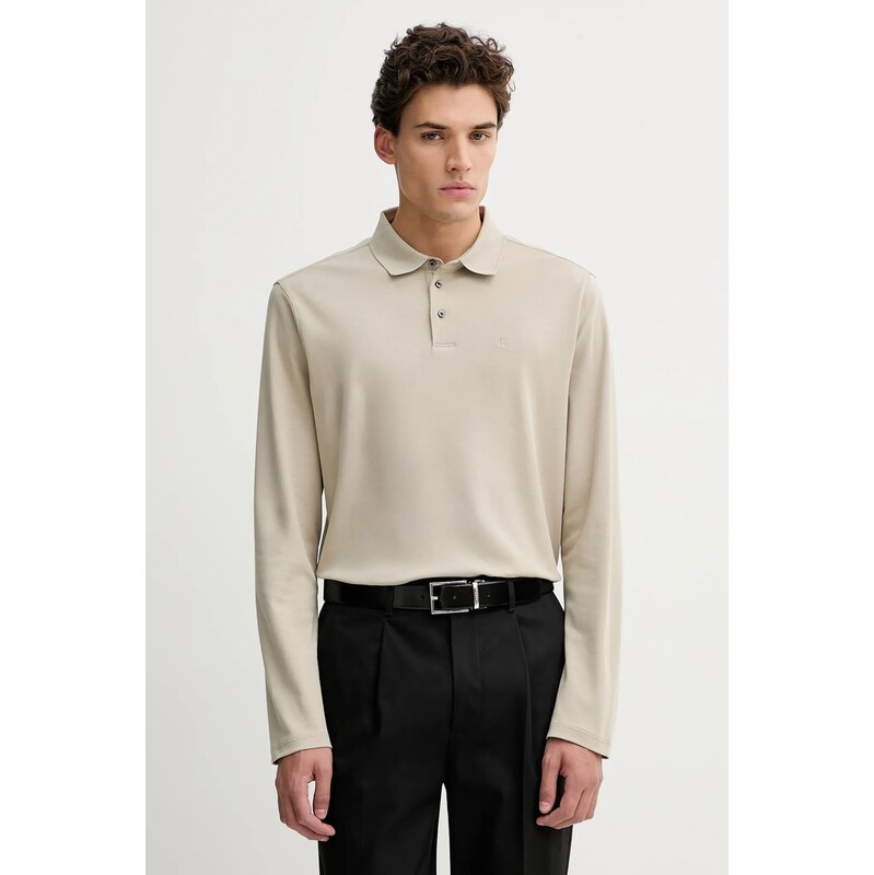 Bavlnené tričko s dlhým rukávom Calvin Klein 66336377