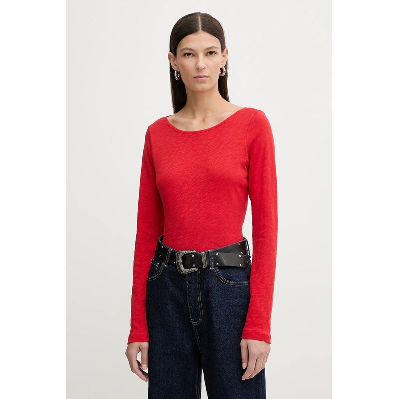 Bavlnené tričko s dlhým rukávom Marc OPolo 66515243