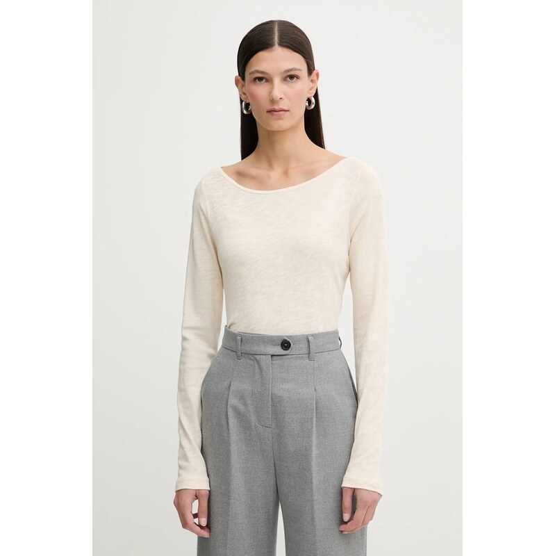 Bavlnené tričko s dlhým rukávom Marc OPolo 66515244