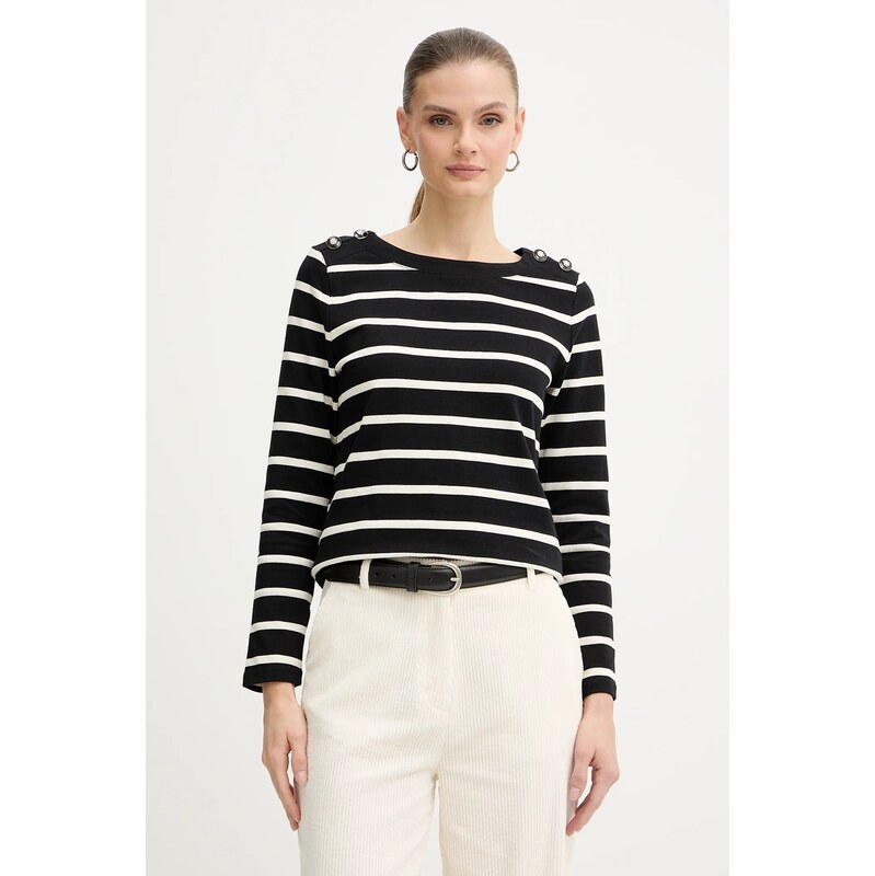 Bavlnené tričko s dlhým rukávom Morgan 66515242