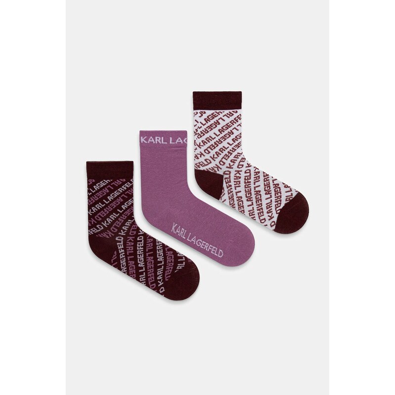 Ponožky Karl Lagerfeld K/MONOGRAM 3-pak 66336848