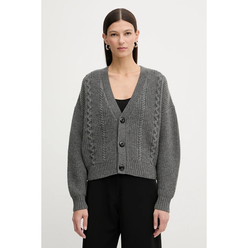 Vlnený sveter G-Star Cable cropped cardi 66336805