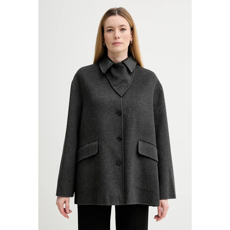 Kabát s prímesou vlny Nanushka 66336823