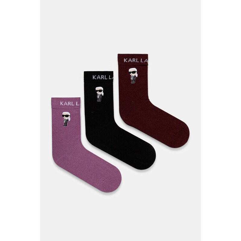Ponožky Karl Lagerfeld K/IKON 3-pak 66336953