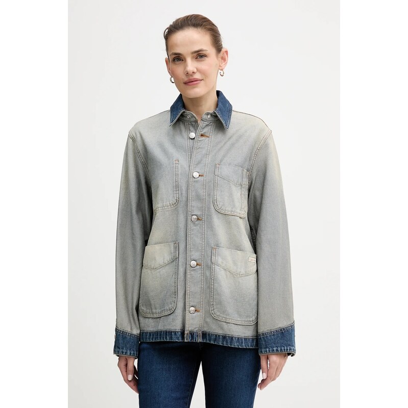 Bavlnená rifľová bunda Calvin Klein Jeans 66336987