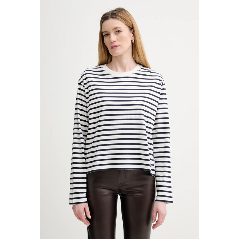 Bavlnené tričko s dlhým rukávom Marc OPolo 66515306