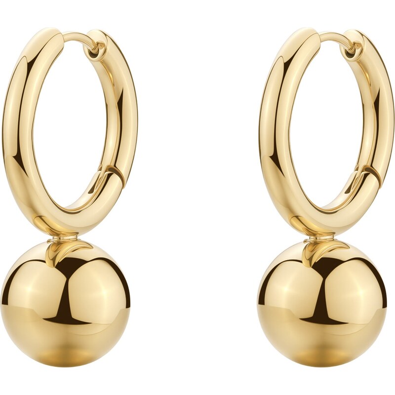 Brosway Moderné kruhové náušnice z pozlátenej ocele Perfect BPC65 66586021